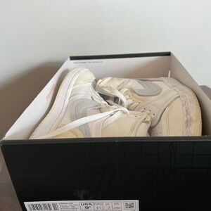 Jordan Women's Sneakers in Cream and Gray